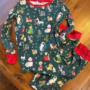 Little Sleepies Green and Red Festive Pajama Set